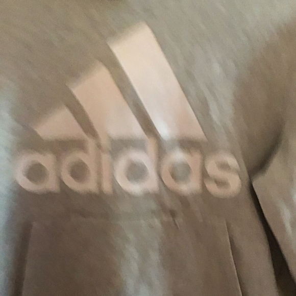 Vintage Adidas Unisex XL Hoodie Sweatshirt Heather Gray Pullover with pocket - Picture 3 of 9